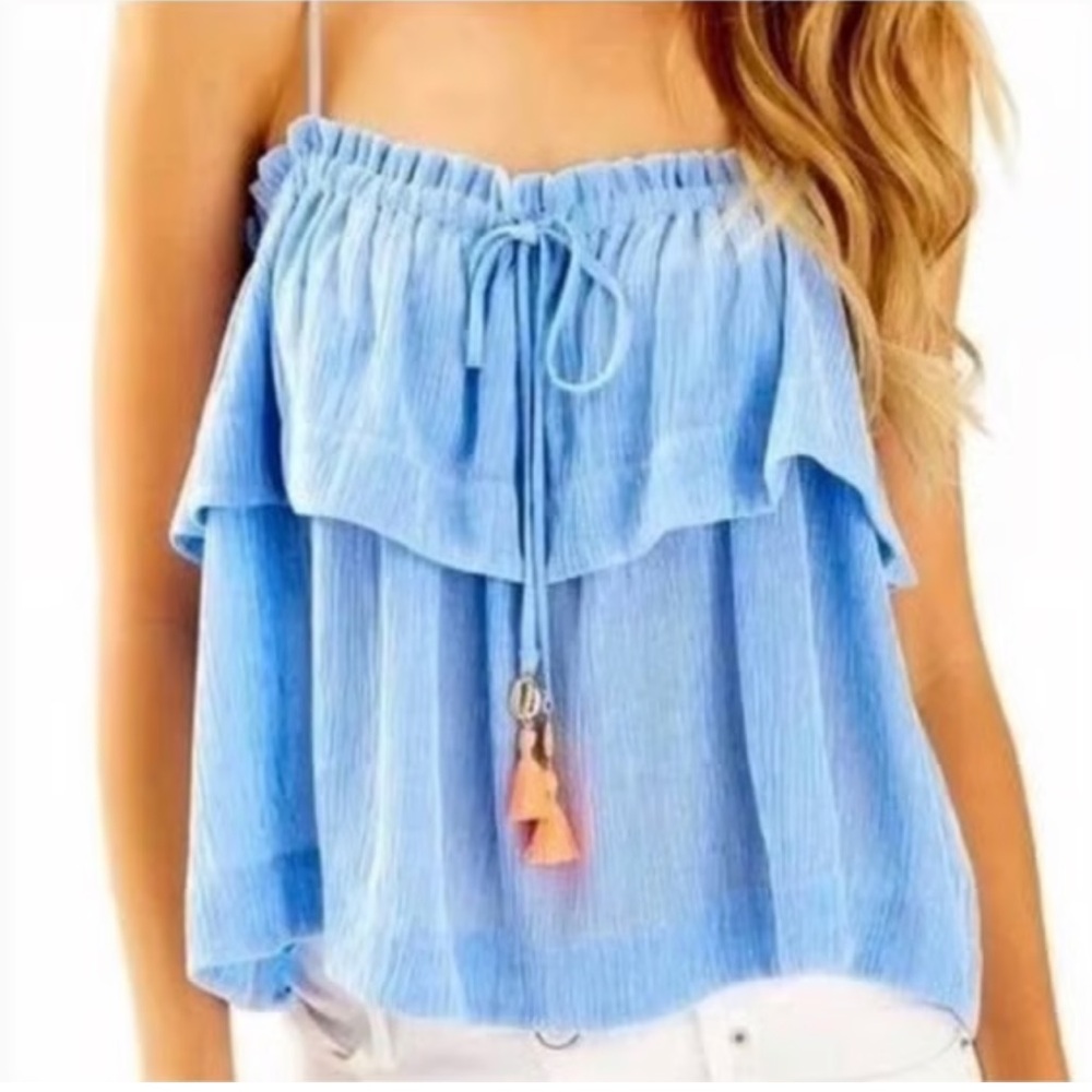 NWT Lilly Pulitzer Mays Tank Top in Lapis Blue